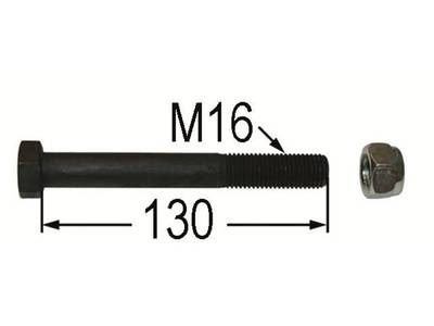 SKRUTKA M16x130 10.9 NA KLADIVO MULČOVAČA