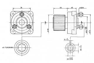 REDUKCIA 1"3/8 Z6 OTVOR PRE HYDRAULICKÉ ČERPADLÁ