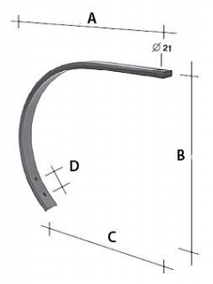 PRUŽINA PRE VIBROKULTIVÁTORY CHISEL JEDNOLIATA 55x20mm 