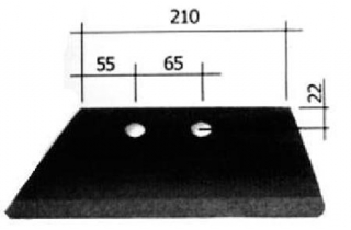 ČASŤ PLUHU RADLICA DX 10mm ORG631104