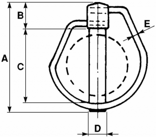 KOLÍK POISTNÝ D11 A70 C48mm V BALENI 5ks