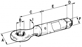 ŤAŽNÉ OKO A95 B35 C110 D33 E145 FM33 G60mm