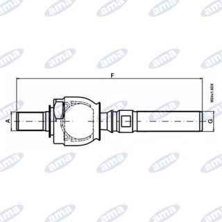 ČAP GUĽOVÝ 18x1,5 DX 175 20x1,5mm pravý