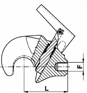 HÁK KOMPLET CAT2 D50 F M27x2 L97  L1 24mm